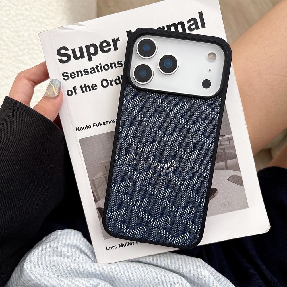 Goyard MagSafe Y-Pattern Chevron iPhone Case