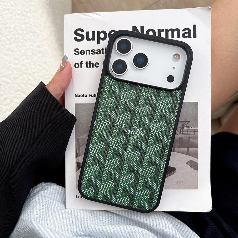 Goyard MagSafe Y-Pattern Chevron iPhone Case