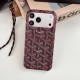 Goyard Y-Pattern Chevron Card Slot iPhone Case