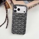 Goyard Y-Pattern Chevron Card Slot iPhone Case