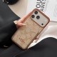 Coach Signature C Monogram Card Slot Leather iPhone Case