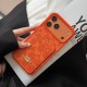 Coach Signature C Monogram Card Slot Leather iPhone Case