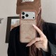 Coach Signature C Monogram Card Slot Leather iPhone Case