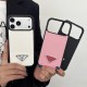 Prada MagSafe Saffiano Leather Triangle Logo iPhone Case
