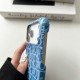 Dior Oblique Embossed Leather 4-Sided Cutout iPhone Case