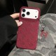 Chanel Quilted CC Logo Glitter 4-Sided Cutout iPhone Case with Charm