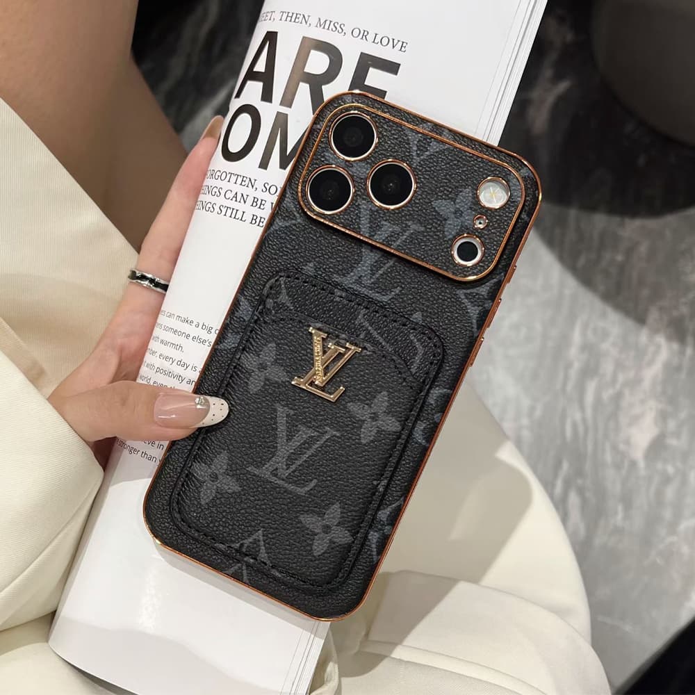 Louis Vuitton & Gucci Card Slot Leather iPhone Case