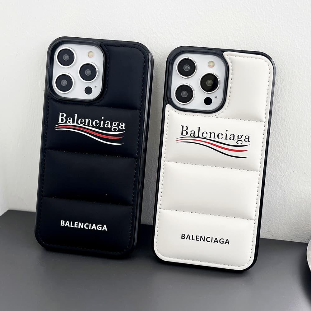 Balenciaga Puffer Quilted Logo Street-Luxe iPhone Case