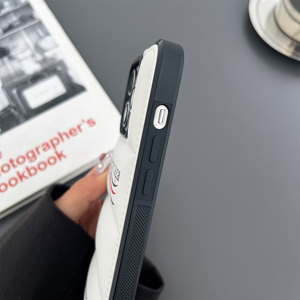Balenciaga Puffer Quilted Logo Street-Luxe iPhone Case