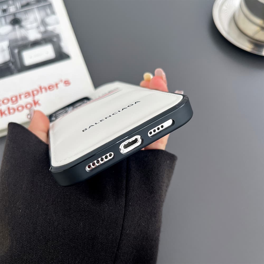 Balenciaga Puffer Quilted Logo Street-Luxe iPhone Case