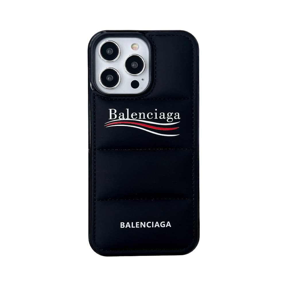 Balenciaga Puffer Quilted Logo Street-Luxe iPhone Case