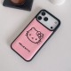 Hello Kitty & Kuromi Leather Embossed iPhone Case