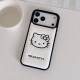 Hello Kitty & Kuromi Leather Embossed iPhone Case