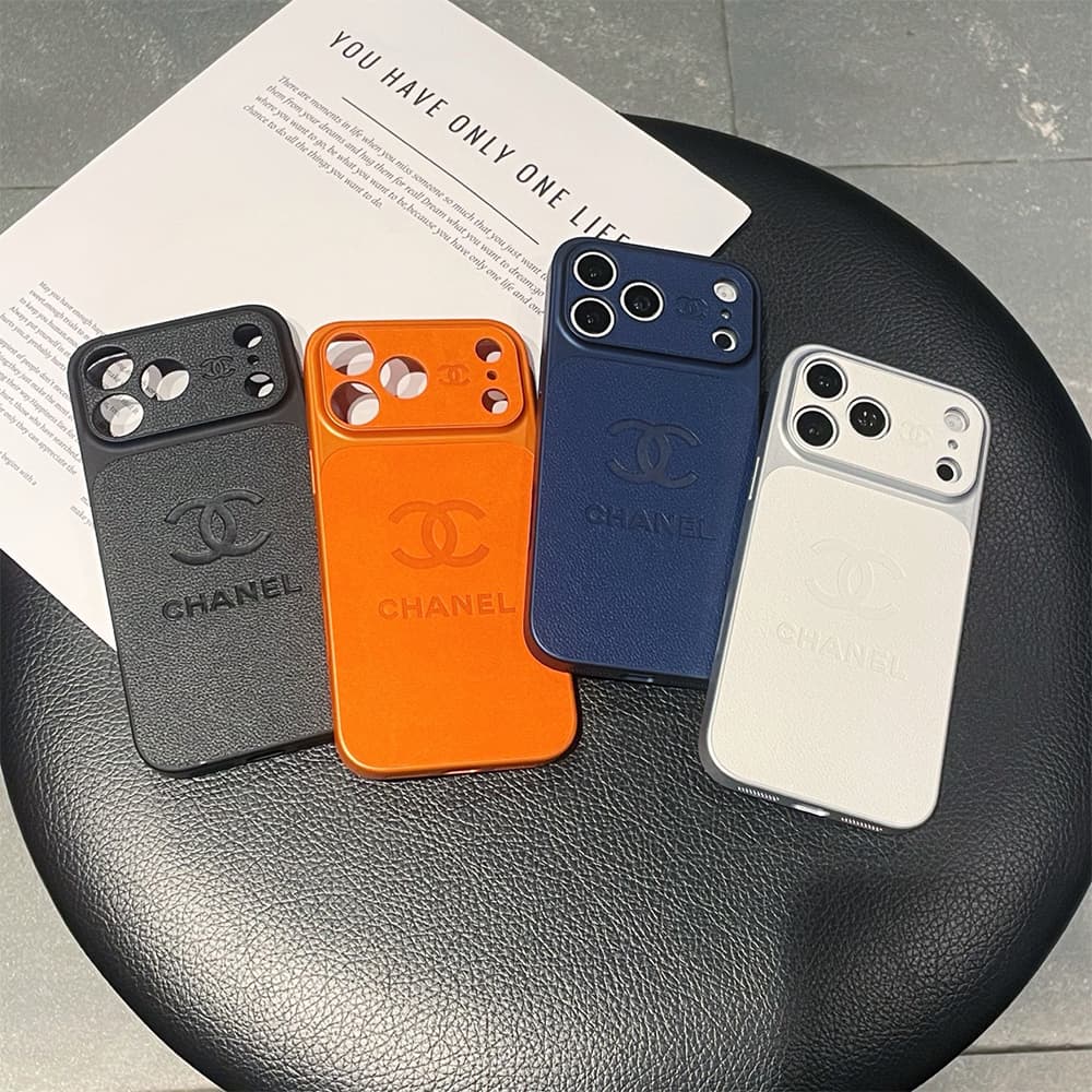 Chanel Large Window Camera Caviar Leather CC Logo iPhone Case