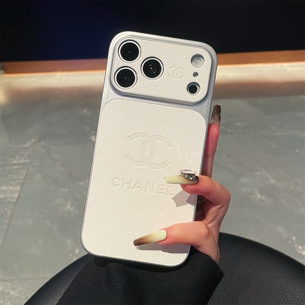 Chanel Large Window Camera Caviar Leather CC Logo iPhone Case