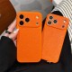 LV & Gucci Large Window Camera Orange Monogram iPhone Case