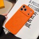 LV & Gucci Large Window Camera Orange Monogram iPhone Case