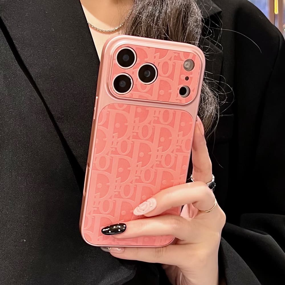 Dior Large Window Camera Oblique Embossed iPhone Case
