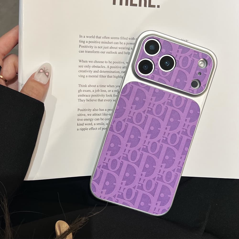 Dior Large Window Camera Oblique Embossed iPhone Case