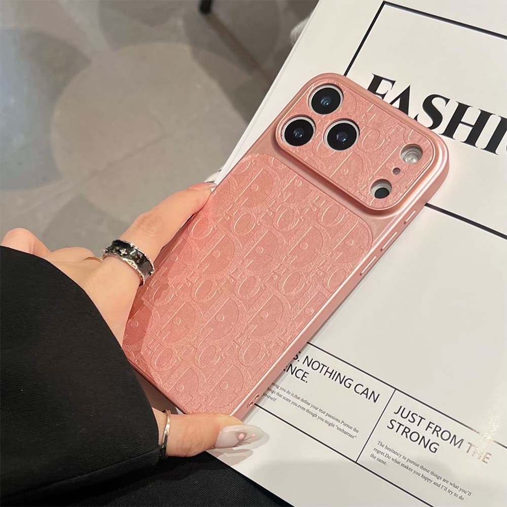 Dior Large Window Camera Oblique Embossed iPhone Case