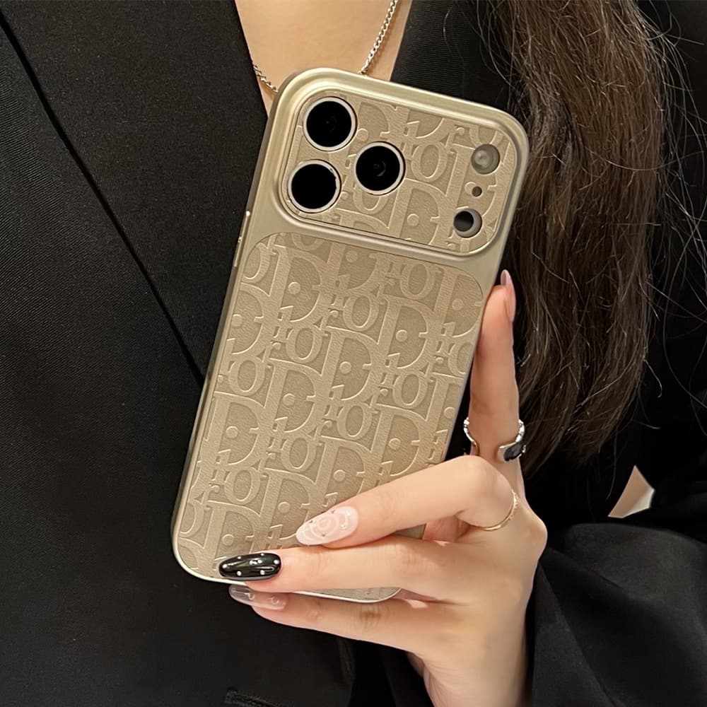 Dior Large Window Camera Oblique Embossed iPhone Case