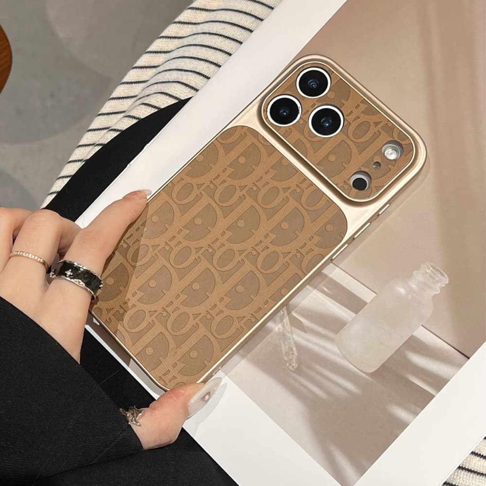 Dior Large Window Camera Oblique Embossed iPhone Case