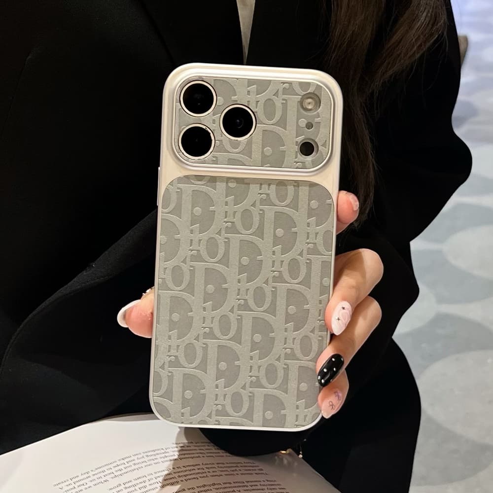 Dior Large Window Camera Oblique Embossed iPhone Case