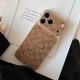 Coach Large Window Camera Signature C Embossed iPhone Case