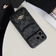 Coach Large Window Camera Dual Card Slot Signature C iPhone Case