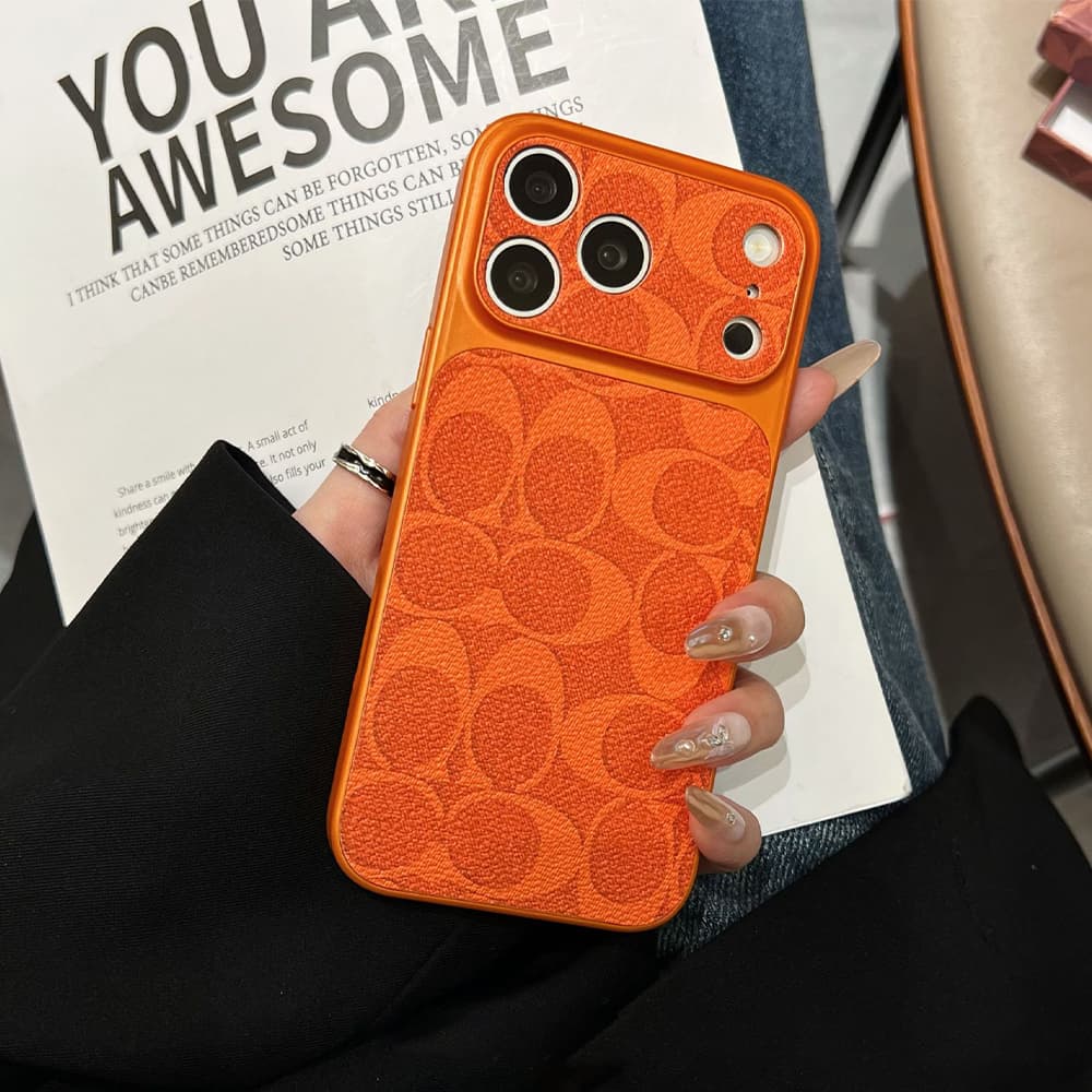 Coach Large Window Camera Signature C Print iPhone Case