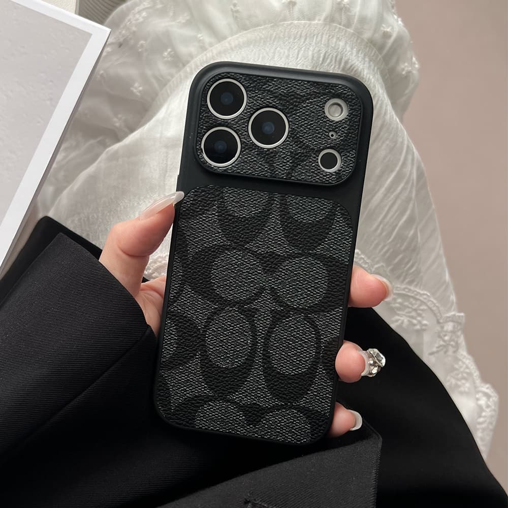 Coach Large Window Camera Signature C Print iPhone Case