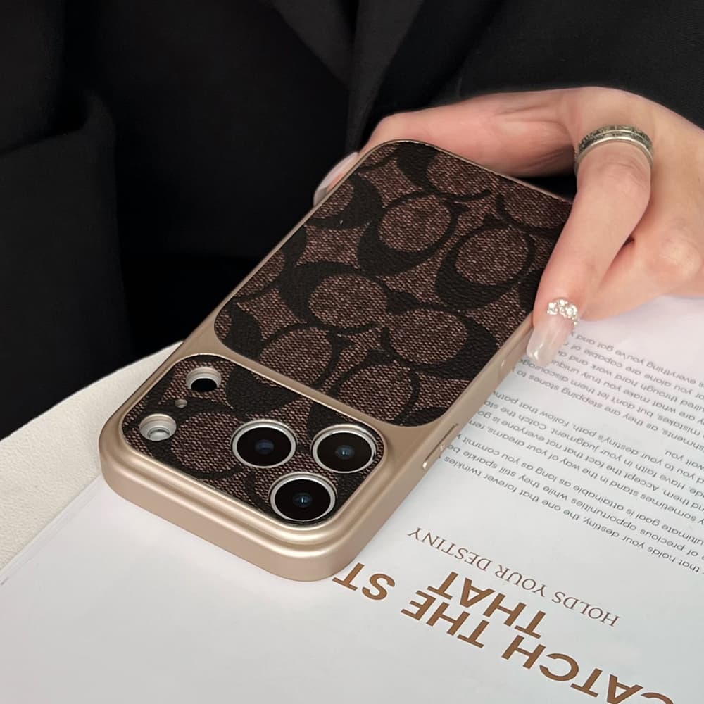 Coach Large Window Camera Signature C Print iPhone Case