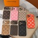 LV & Gucci Large Window Camera Monogram Print iPhone Case