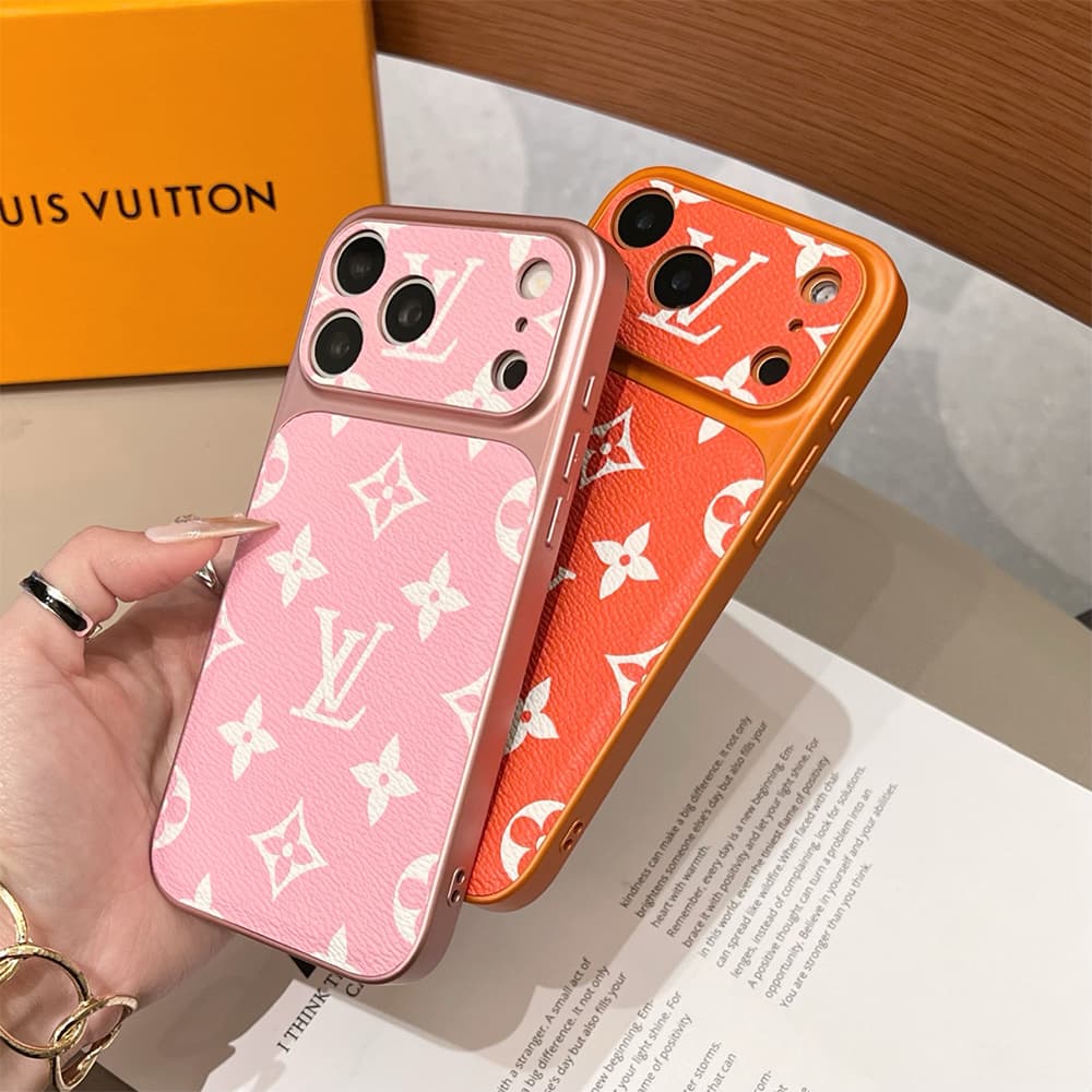 LV & Gucci Large Window Camera Monogram Print iPhone Case