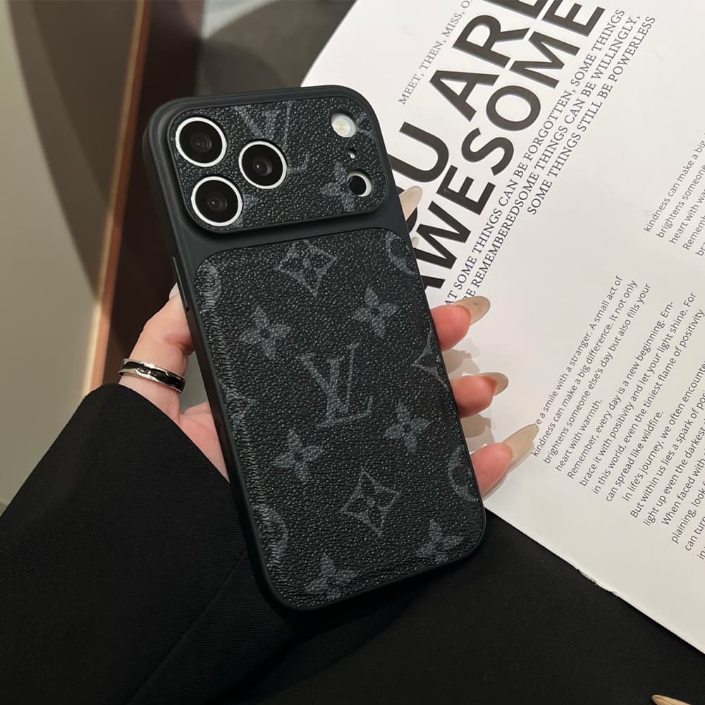 LV & Gucci Large Window Camera Monogram Print iPhone Case