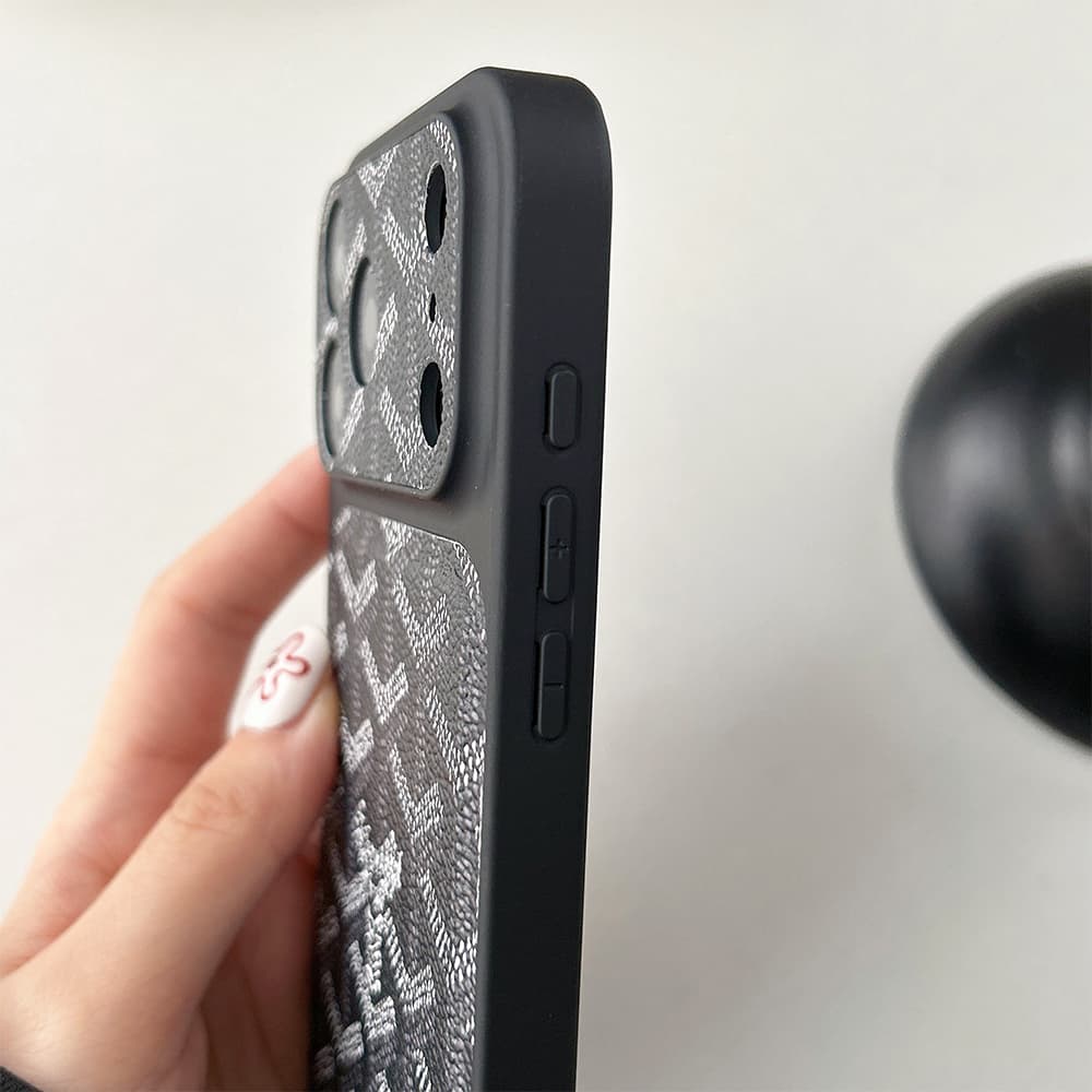 Goyard Large Window Camera Y-Pattern Print iPhone Case
