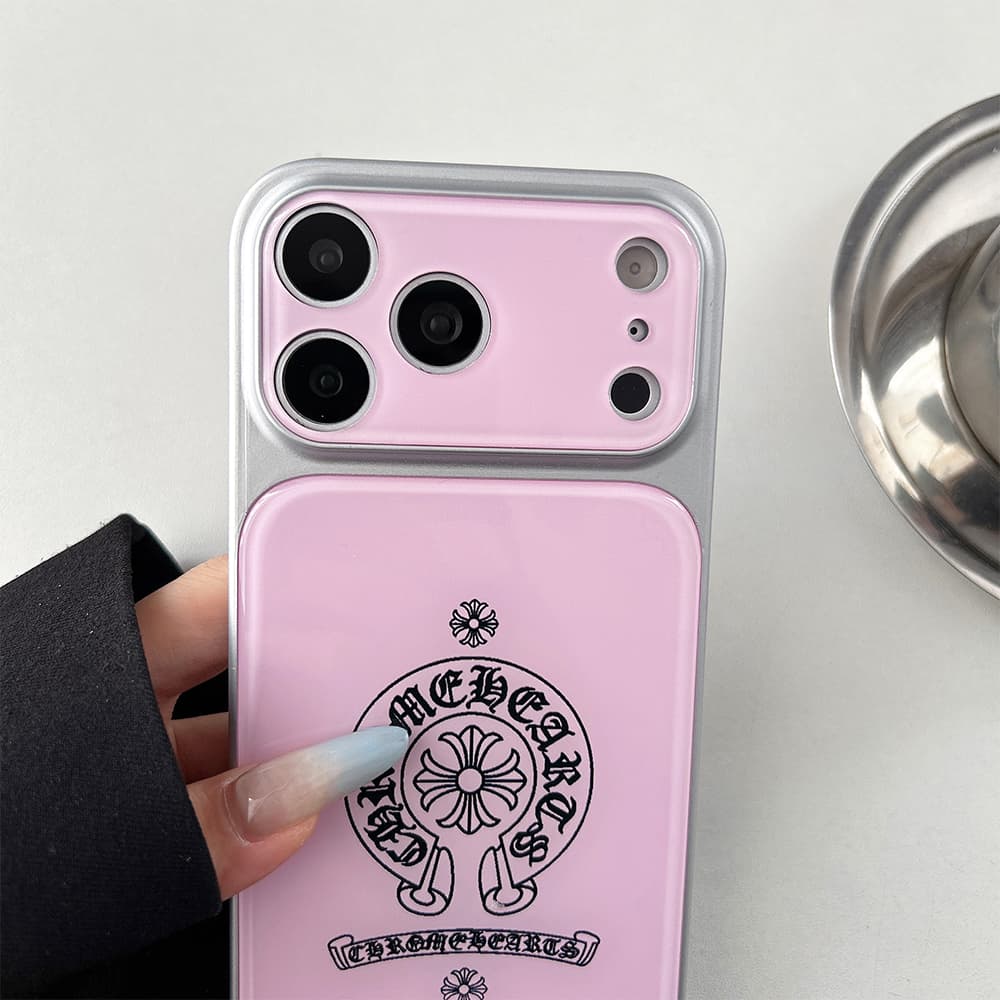 Chrome Hearts Large Window Camera Gothic Cross Glossy Acrylic iPhone Case