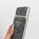Prada Large Window Camera Leopard Leather iPhone Case