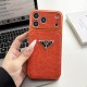 Prada Large Window Camera Leopard Leather iPhone Case