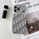 Dior Large Window Camera Oblique Embroidery iPhone Case