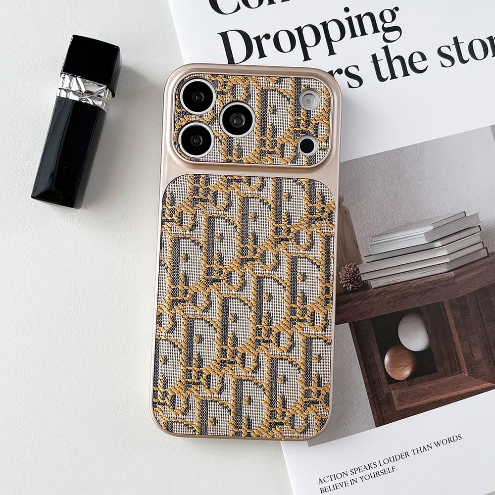 Dior Large Window Camera Oblique Embroidery iPhone Case