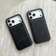 Chrome Hearts MagSafe Gothic Cross Embossed Leather iPhone Case