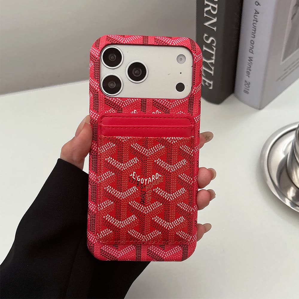 Goyard Detachable Magnetic Card Holder iPhone & Samsung Galaxy S Case