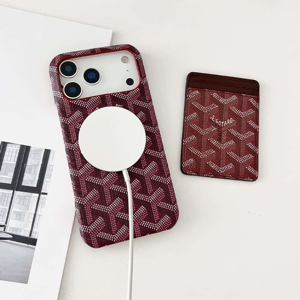 Goyard Detachable Magnetic Card Holder iPhone & Samsung Galaxy S Case