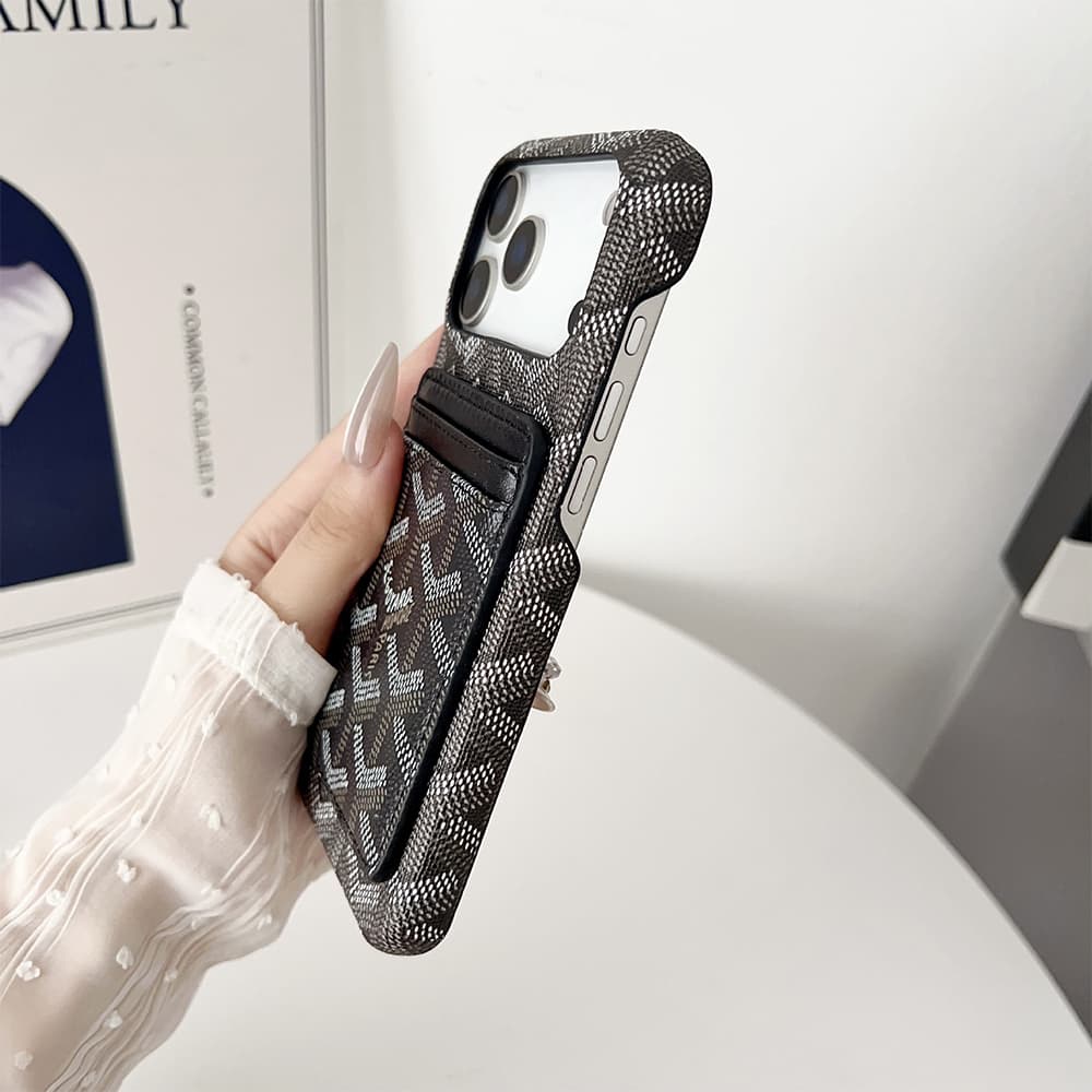Goyard Detachable Magnetic Card Holder iPhone & Samsung Galaxy S Case