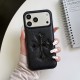 Chrome Hearts 3D Cross Patch Leather Contrast Stitch iPhone Case