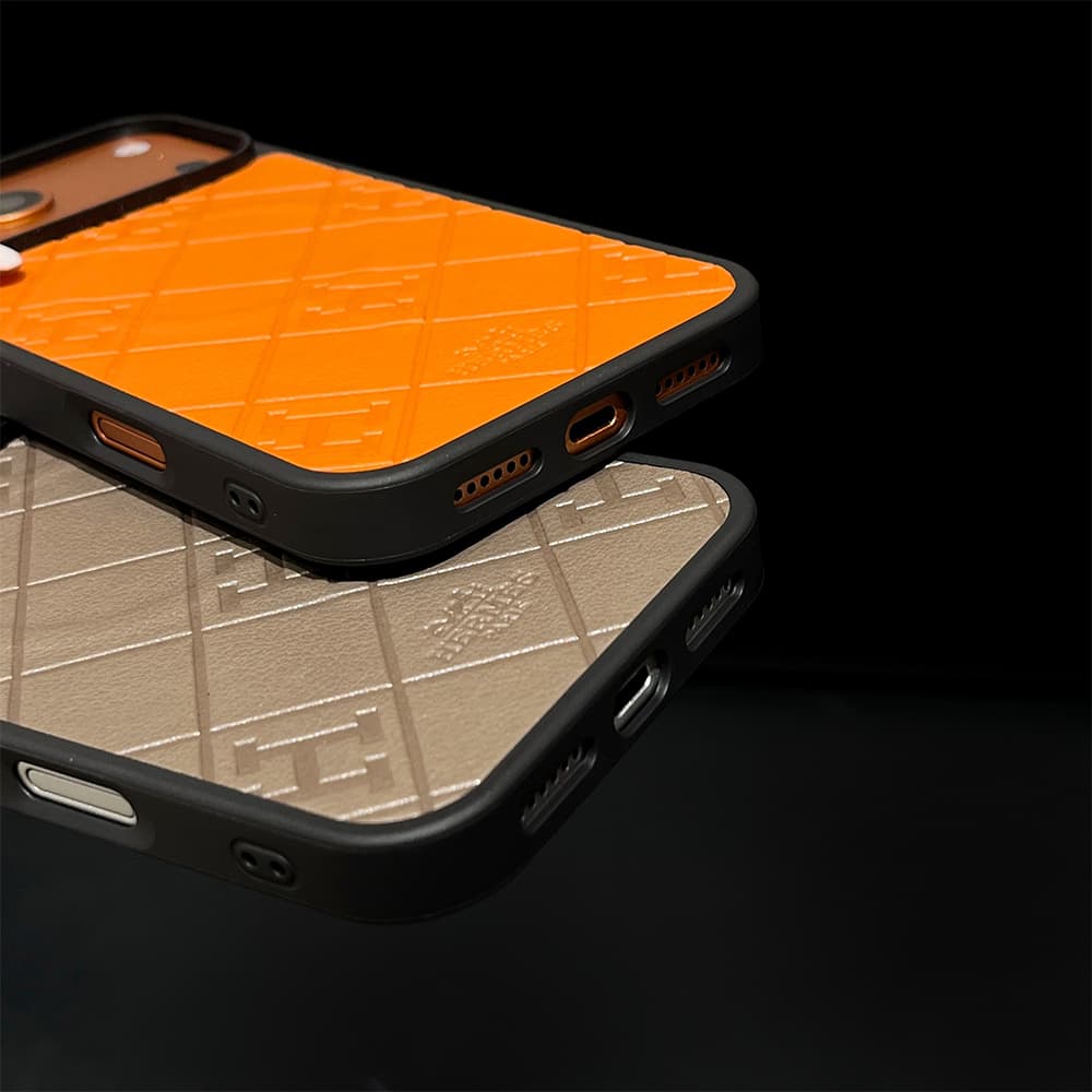 Hermès MagSafe H Quilted Embossed Leather iPhone Case