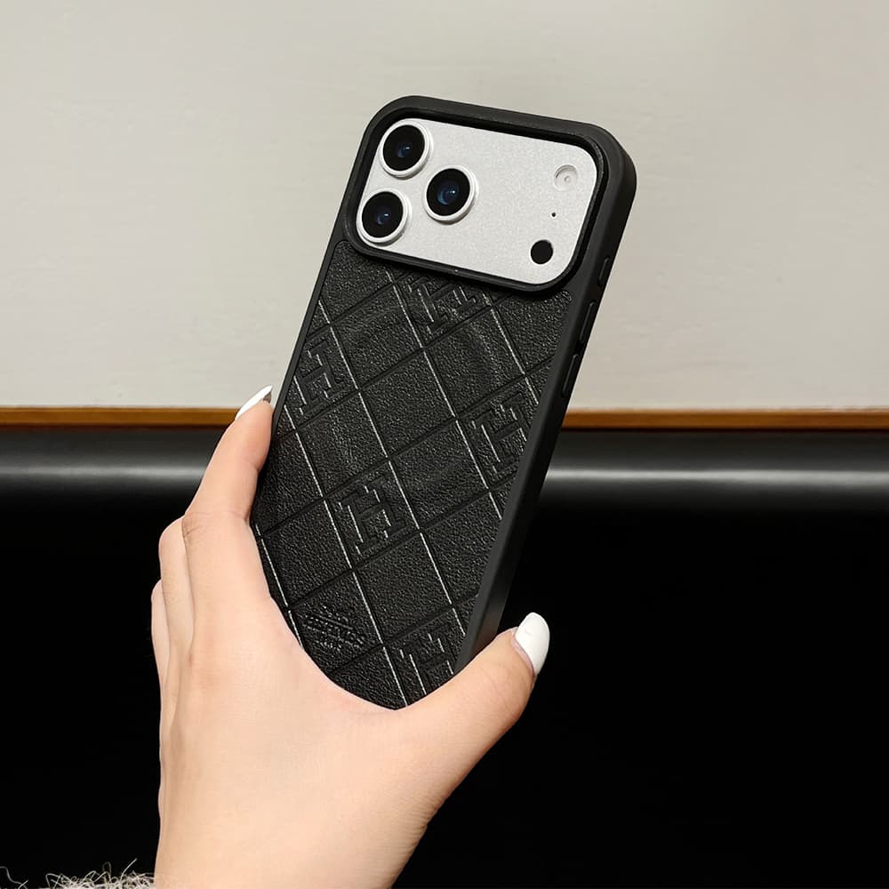 Hermès MagSafe H Quilted Embossed Leather iPhone Case