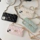 Chanel Quilted CC Card Slot Chain Crossbody iPhone Case