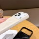Prada Quilted Padded Leather Triangle Logo iPhone Case